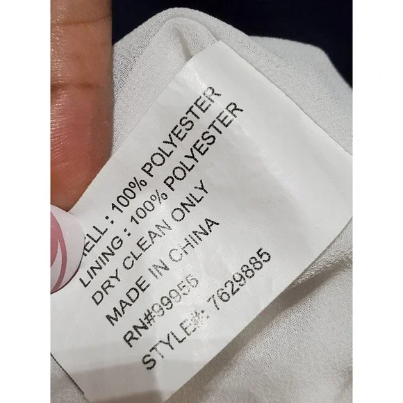 Shoshanna Blue & White Polyester Halter Sleeveless Long Maxi Dress Pockets 4 - Picture 10 of 15